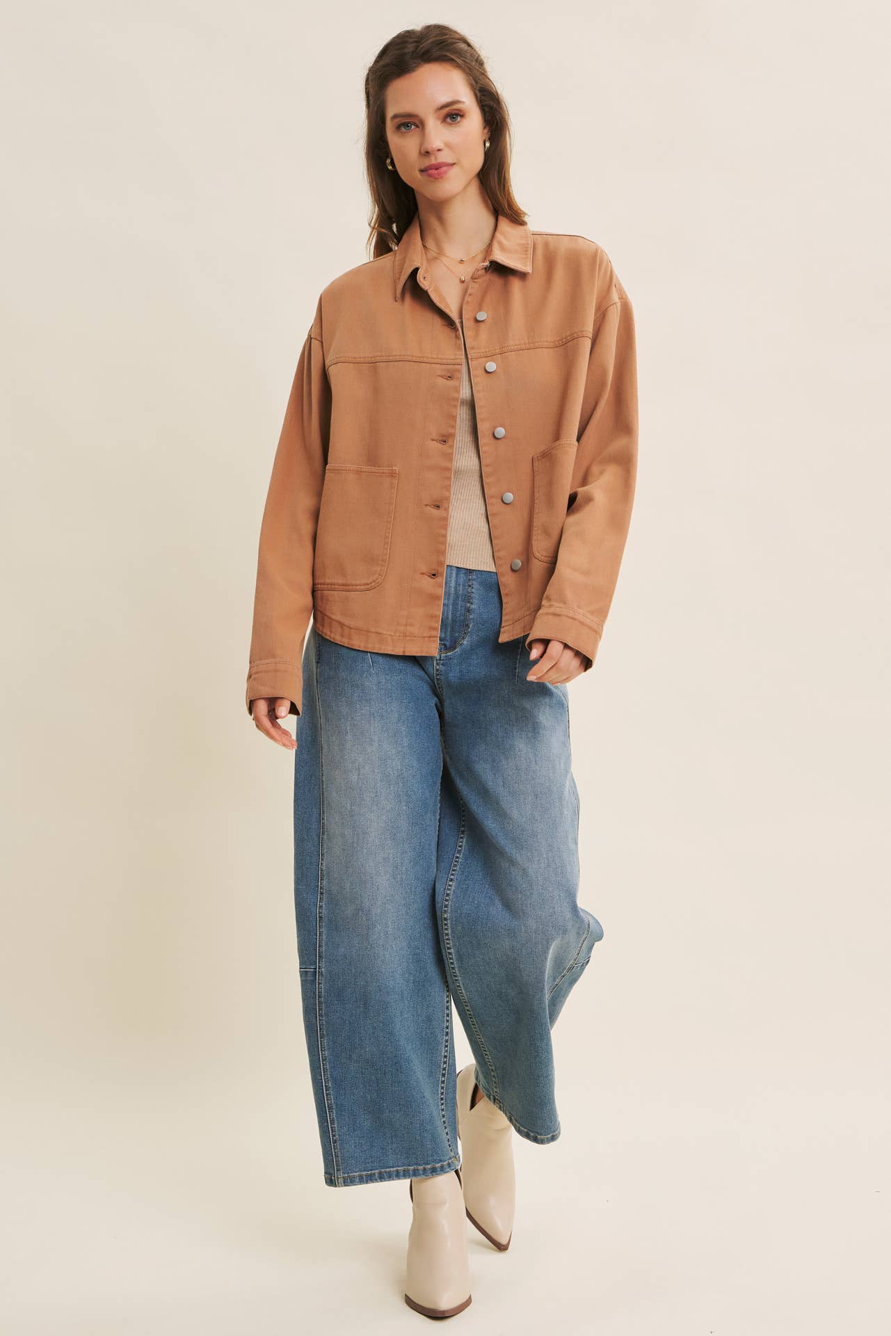 DENIM LAVÉ JEANS VINTAGE LAVÉS EXTENSIBLES ET SURDIMENSIONNÉS SANS EFFORT en vente sur Faire5