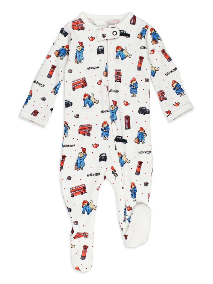 L'ovedbaby - Wholesale Jumpsuit - Baby - London Paddington™ | Organic Zipper Footie