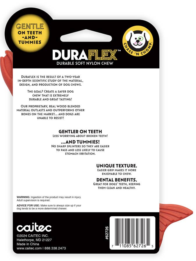 Caitec Inc – Großhandel Haustier-Kauspielzeug – Hund – Chase N Chomp DuraFLEX Kauspielzeug Lachsgeschmack für Hunde2