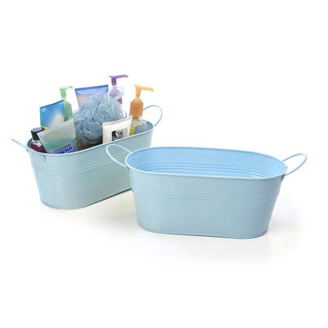 Buhi Imports – wholesale Korg – 12 tums Tin Oval Tub - Flera ytbehandlingar10