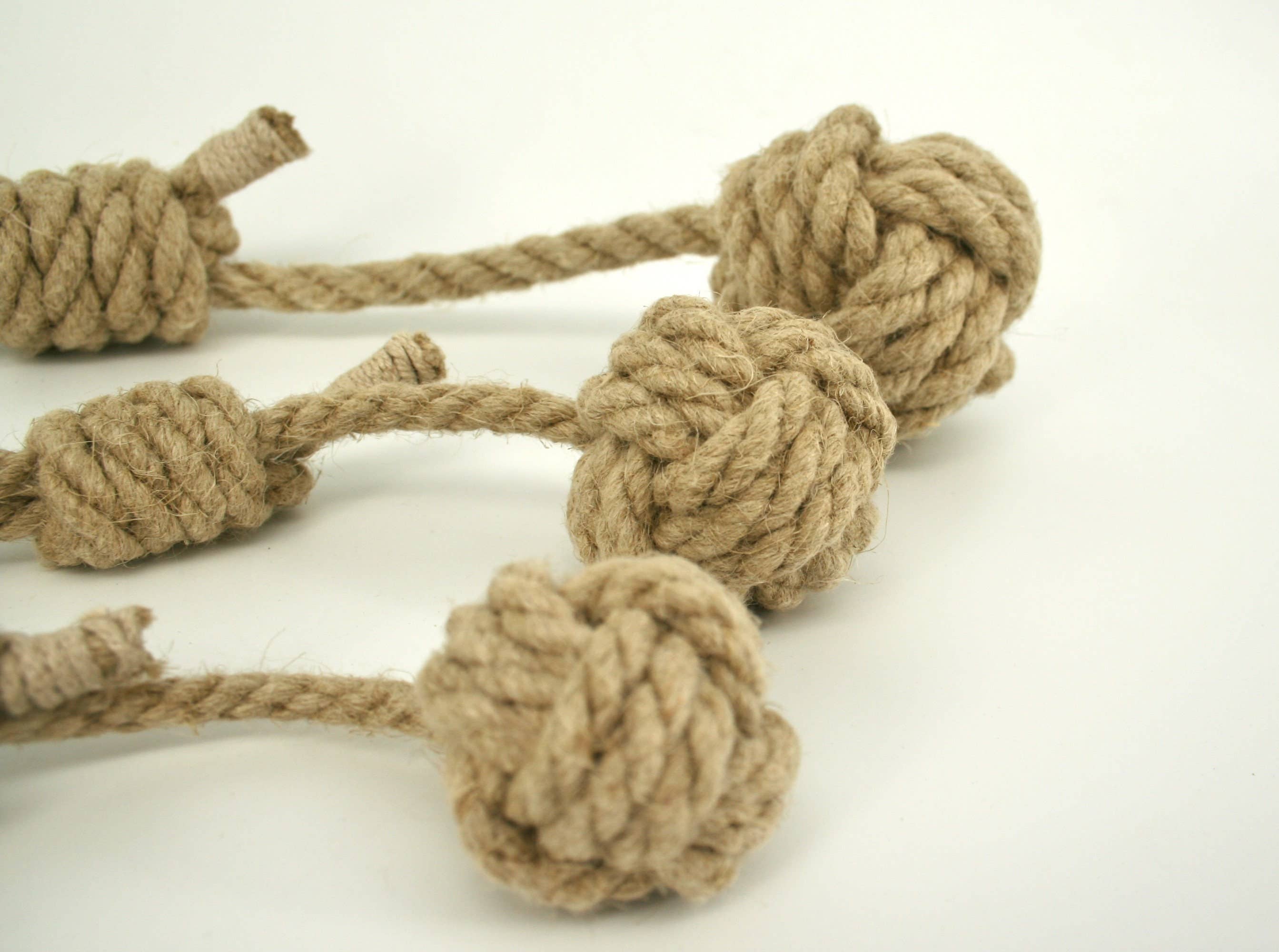 Pawsome Pet Toys - Wholesale Pet Rope Toy - Dog - Monkeyfist hemp rope dog toy, available in 3 sizes2