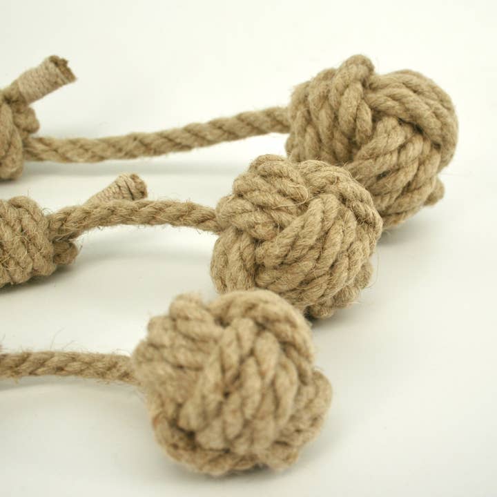 Pawsome Pet Toys - Wholesale Pet rope toy – Dog - Monkeyfist hemp rope dog toy, available in 3 sizes2