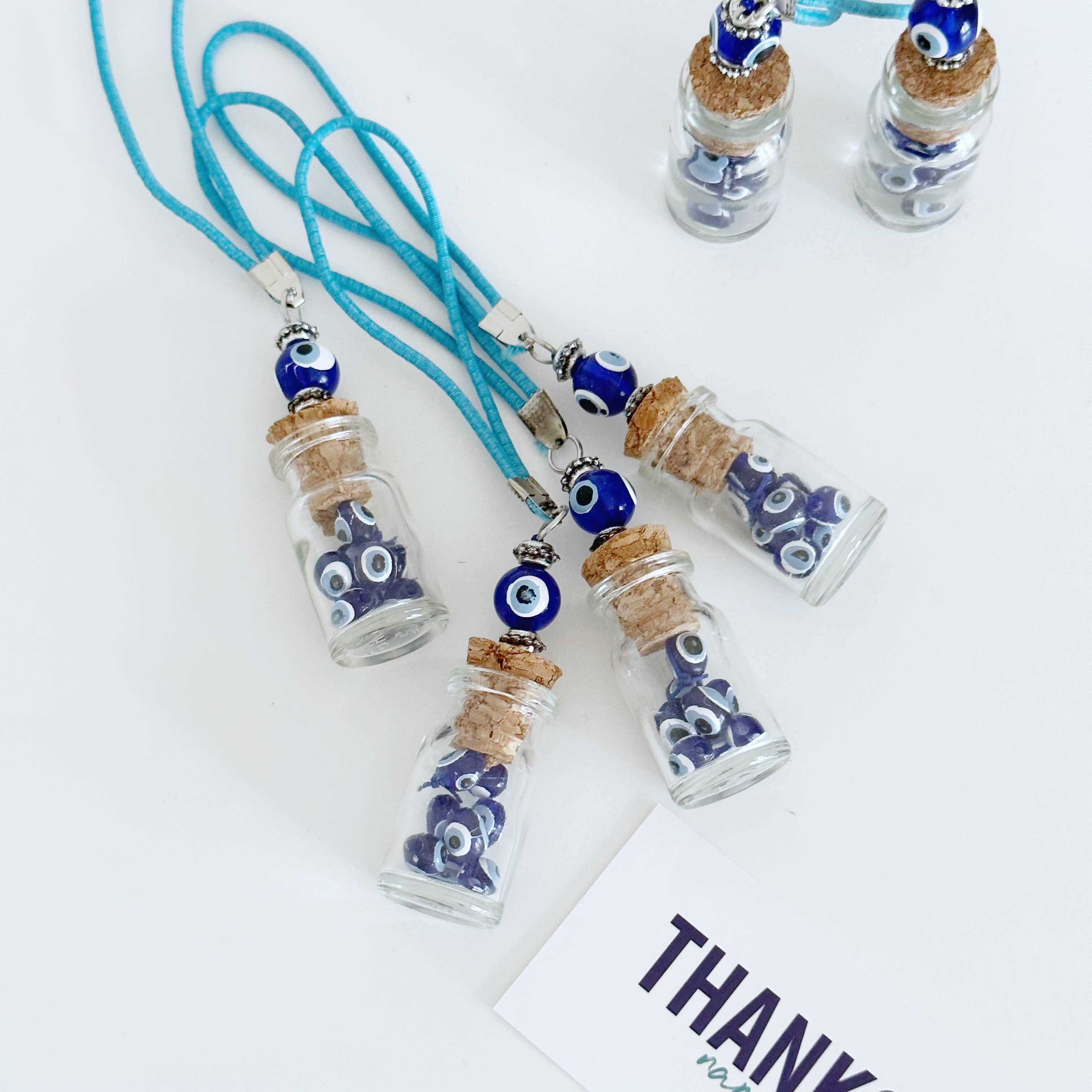 Evileyefavor - Wholesale Car Decorative Charm - Unisex - Unique Blue Evil Eye Car Charm Amulet, Mini Evil Eye Bottle 2