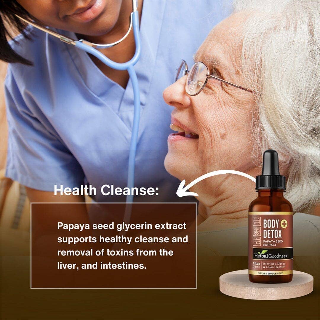 Herbal Goodness - Vente Thés santé/détox - Body Detox Plus - Liquide - Nettoyage Sain du Côlon et des Reins - 1oz5