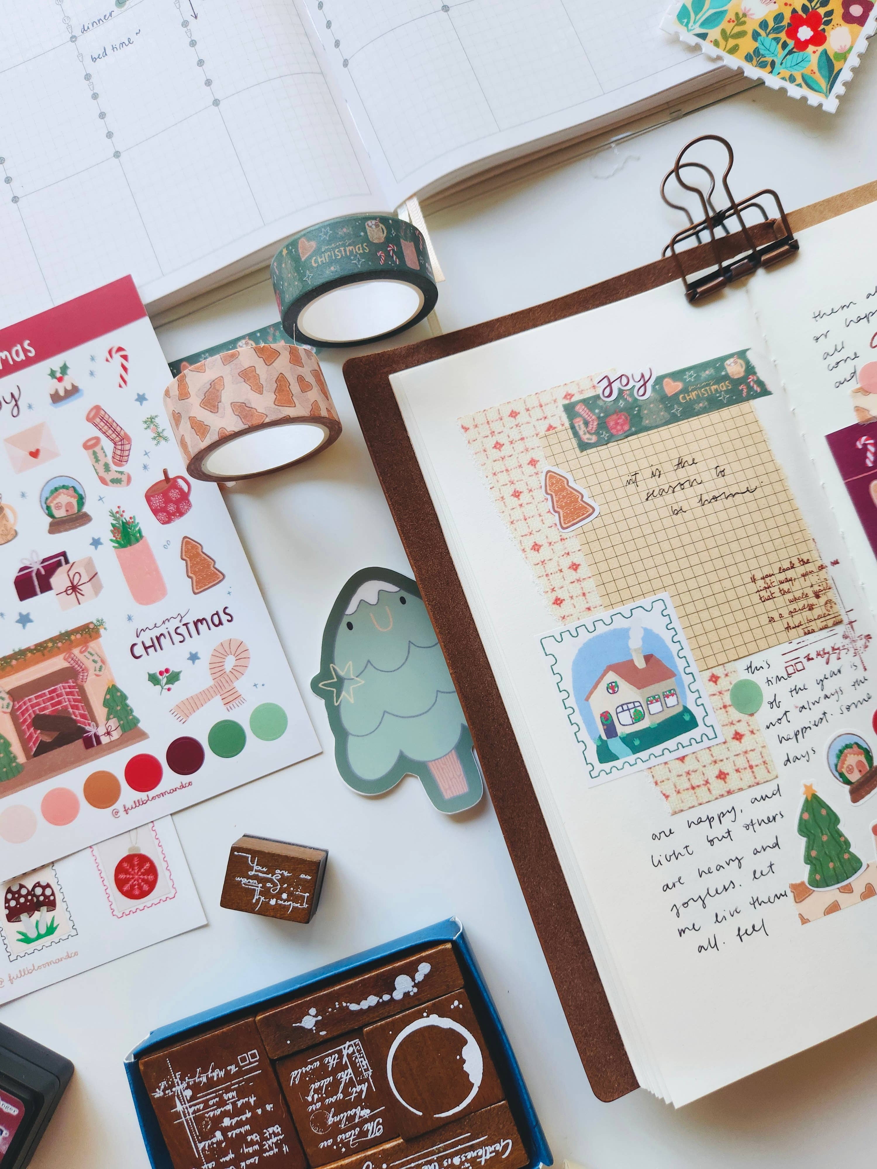 Full Bloom and Co. - Wholesale Sticker - Merry Christmas Sticker Sheet for Journaling and Scrapbook8