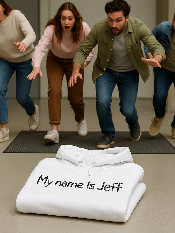 O meu nome é Jeff, Hoodie ou Crewneck, Manga Comprida, Adulto, Unissexo por atacado de UNMATCHED