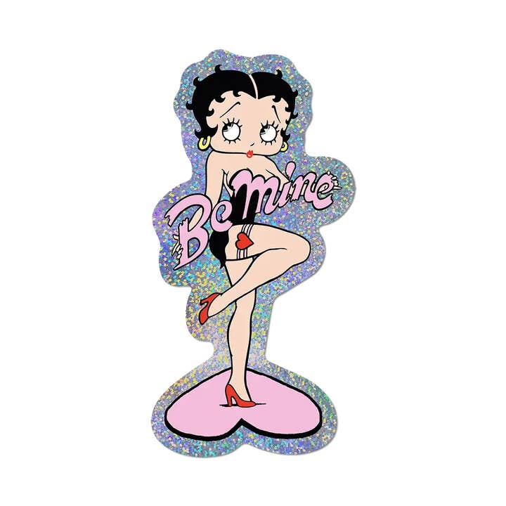 Be Mine Betty Boop - Die-Cut Sticker (Heart) for wholesale by Apply Stickers
