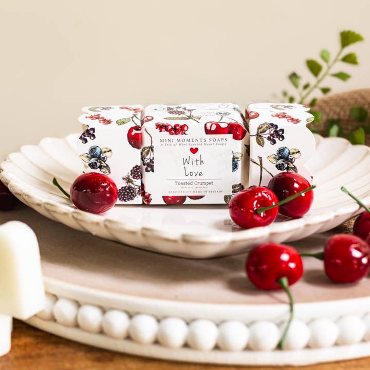 Mon Cheri Boxed Mini SoapsĀ for wholesale by Toasted Crumpet (US Duties Paid)