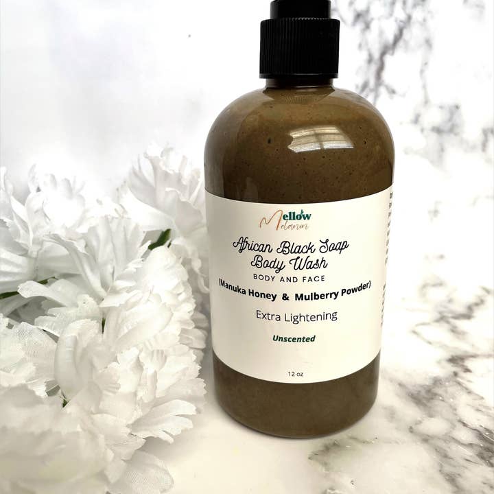 Mellow Melanin LLC - Wholesale Body Wash/Shower Gel - African Black Soap Body Wash3