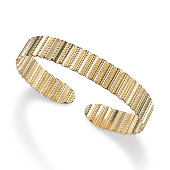 Classic Ondulée Bangle - Gold for wholesale by Olivia Taylor