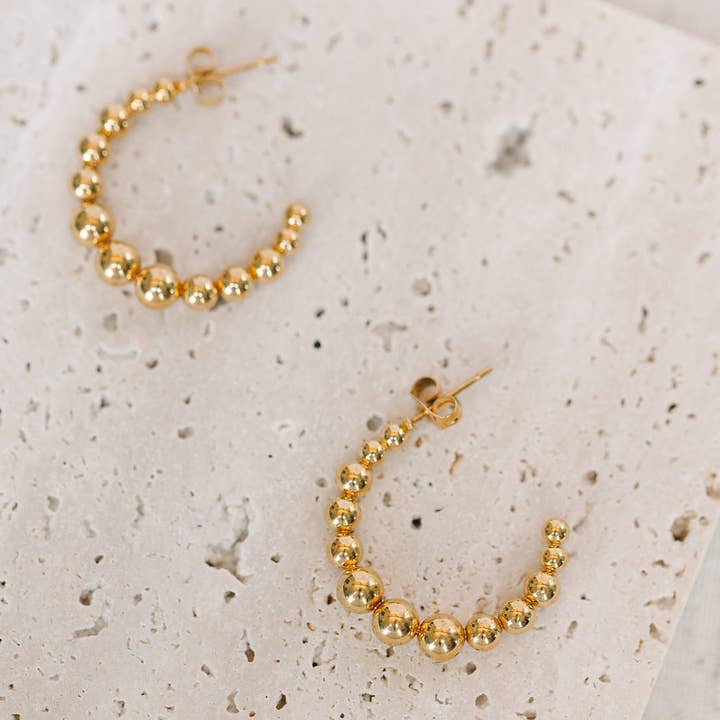 Radiance Hoop Stud Earrings for wholesale by Eby Ruth