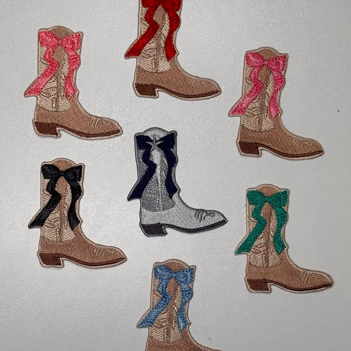 Stövel med rosett, western patch, cowgirl, cowboy, texaslapp för wholesale av Aloe and Milk Boutique