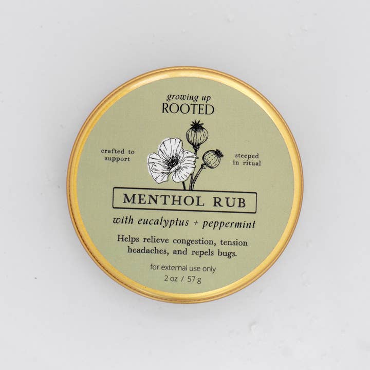 Growing Up Rooted - Wholesale Chest Rub - Menthol Rub | For Congestion and Muscle Tension