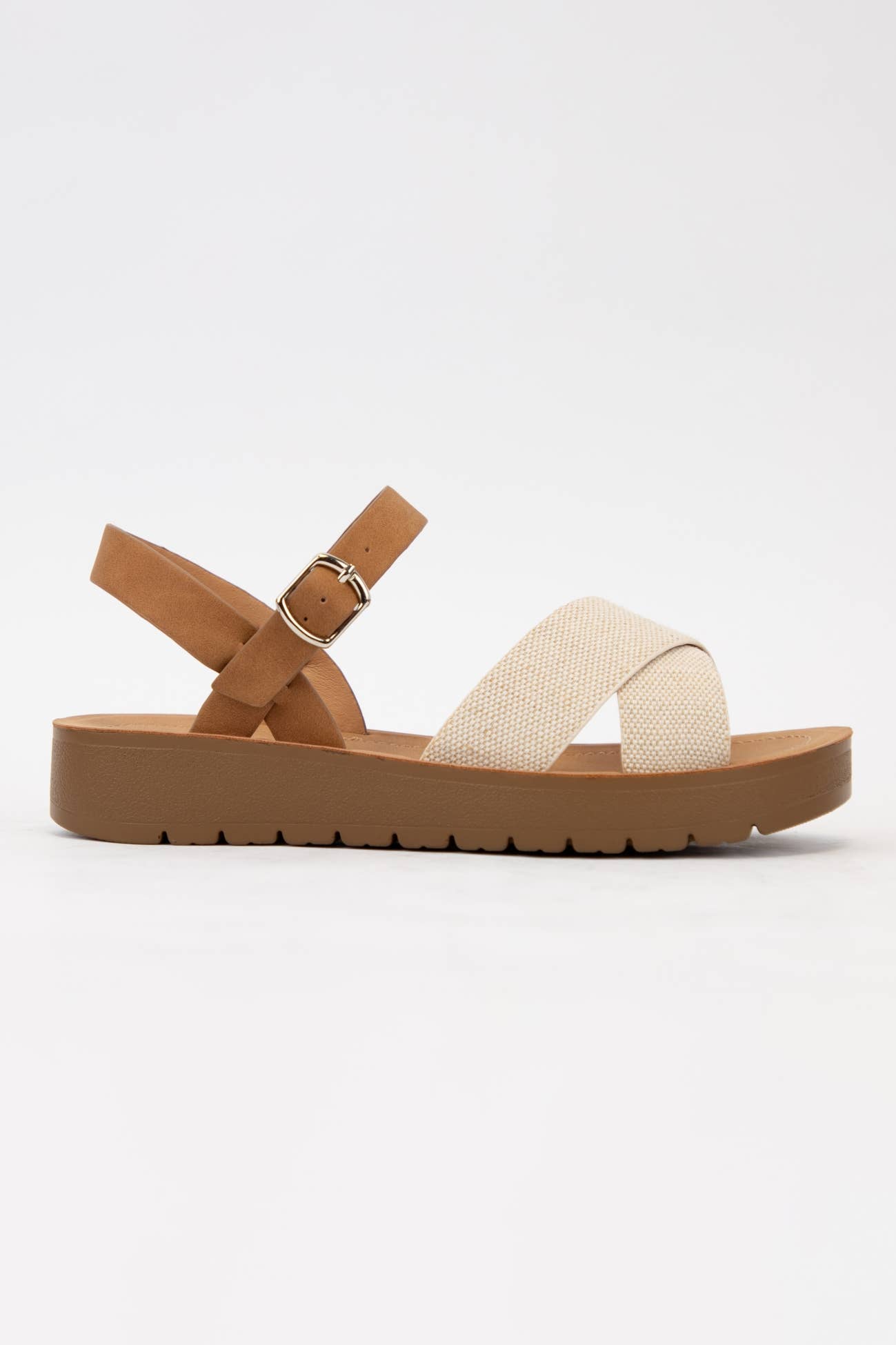 CCOCCI - Wholesale Sandals - Women's - CHESTER CRISSCROSS UPPER SANDALS WITH ANKLE STRAP2