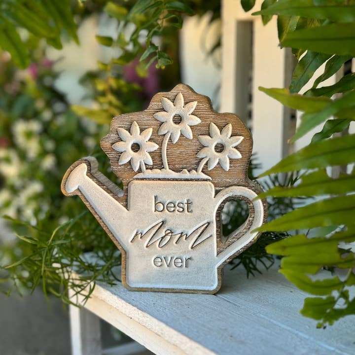 Collins Painting & Design - Wholesale Decorative Tabletop Object - SW-3158 - Best Mom Watering Can