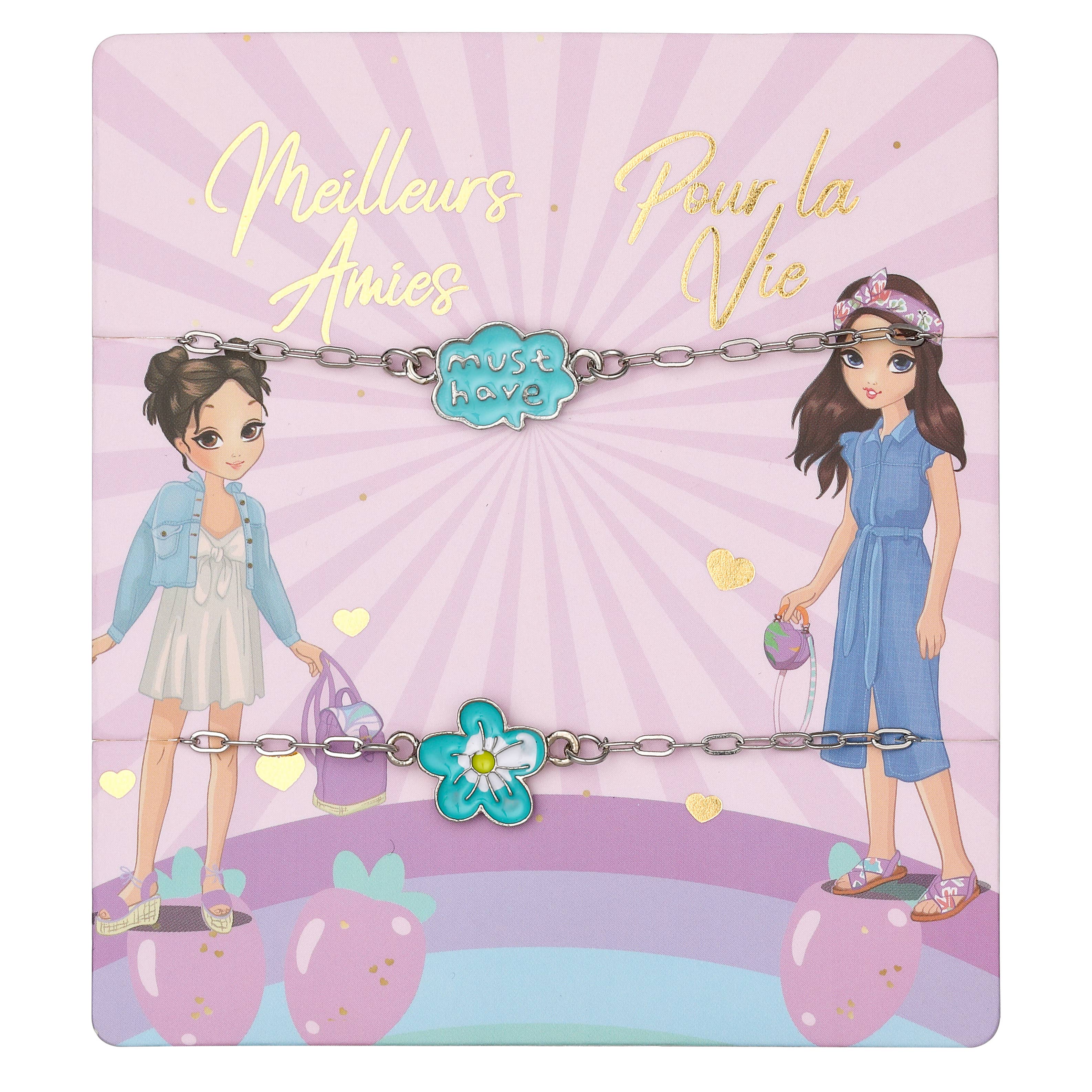 STELLA GREEN - Wholesale Beaded Bracelet - Kids - Friendship Bracelets X 2 – Teen Belle Collection12