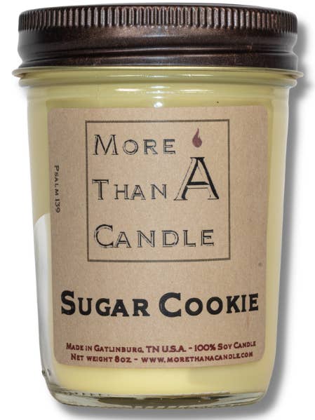 Sugar Cookie - 8 oz Jelly Jar for wholesale by More Than Candle