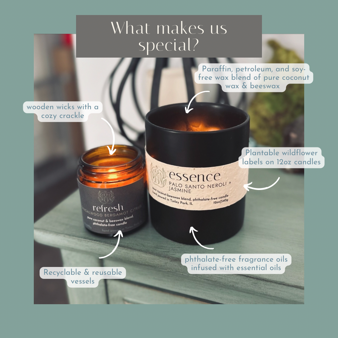 Sprig & Flame - Wholesale Jar/Filled Candle - ESSENCE | Pure Coconut Beeswax Hand-Poured Wood Wick Candle2