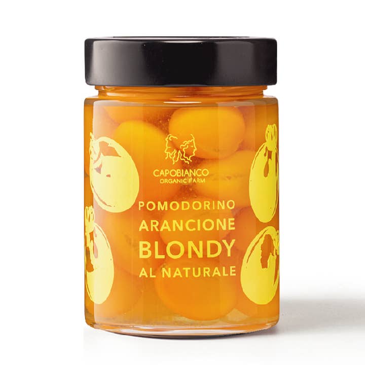 CAPOBIANCO ORGANIC FARM - Wholesale Saus - NATUURLIJKE BIOLOGISCHE SINAASAPPELTOMAAT 350g0