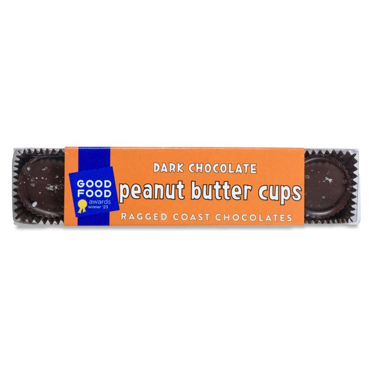 Dark Chocolate Peanut Butter Cups-WS for wholesale by Ragged Coast Chocolates