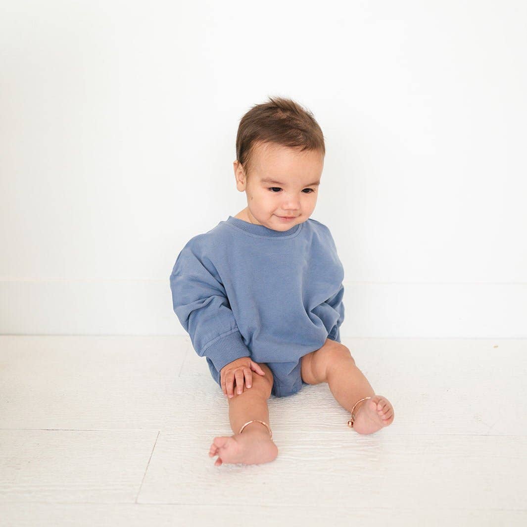 Addie Joy company - Wholesale Romper - Kids - Oversized Cozy Romper - Dreamy Blue2