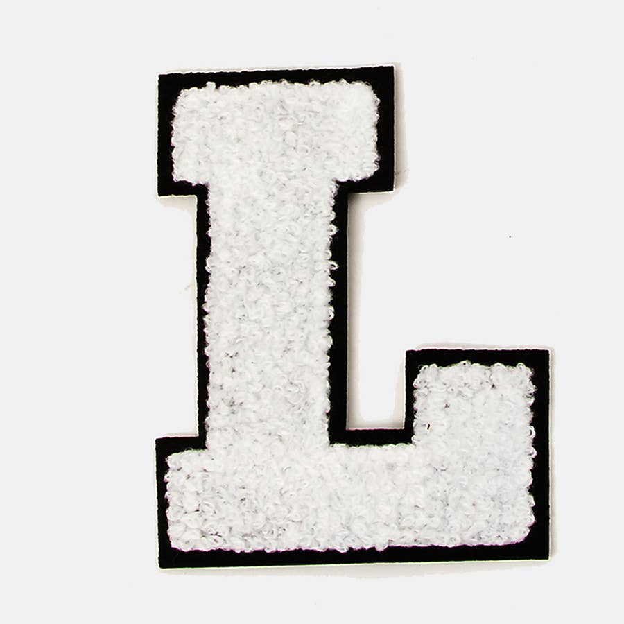 Twelve Piece Chenille Letter M Patch Set - Iron On Patches