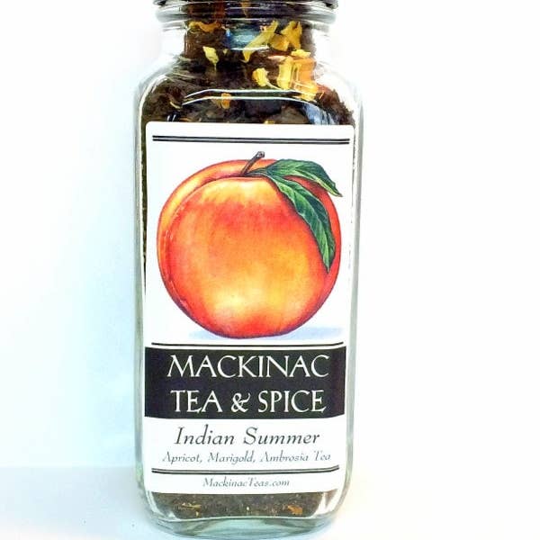Mackinac Tea & Spice llc - Wholesale Loose Tea - Indian Summer Apricot Peach Ambrosia Tea Cooler