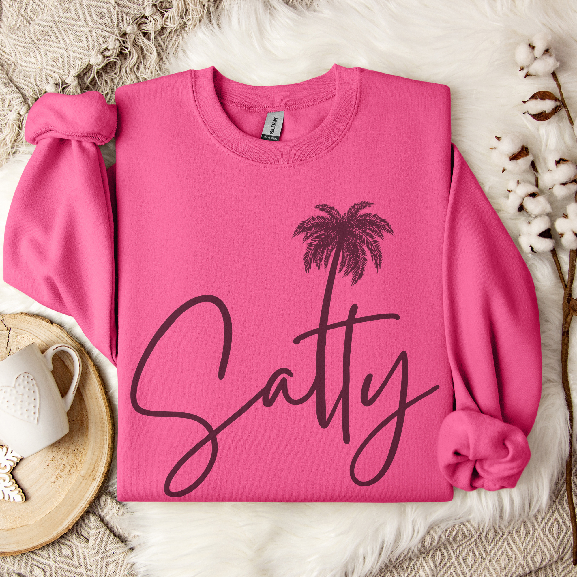 Trendznmore - Modern Graphic Apparel - Wholesale Graphic Sweatshirt - Women's - Salty Beach Crewneck Sweatshirt5