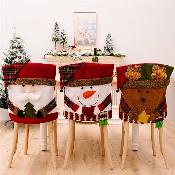 Christmas Decoration Cartoon Plush Chair Cover for wholesale by UZ Wholesale Store
