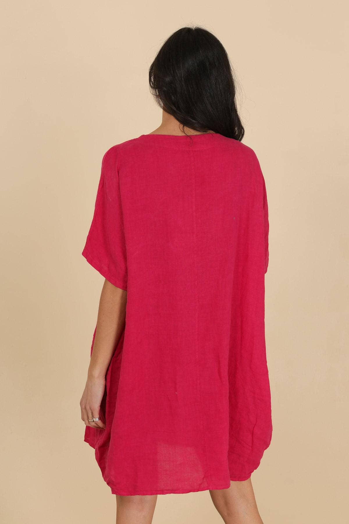 la maison des fibres naturelles - Wholesale Tunic - Women's - Tunic 62804 100% linen made in Italy38