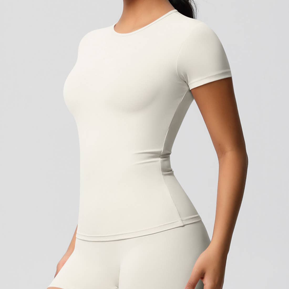 Sodalemon – wholesale Activewear set – Women′s – Women Yoga Set: Quick Dry Breathable Short Sleeve + Shorts24