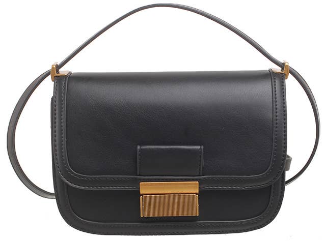 Bessie London – wholesale Crossbody bag – Women's – GOLD CLASP FLAP CORSSBODY BAG13