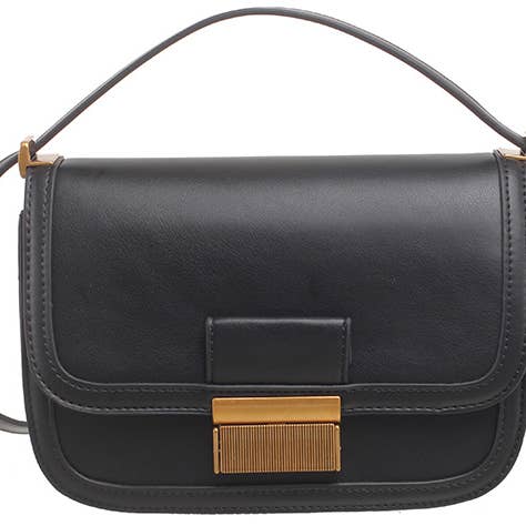 Bessie London – wholesale Crossbody bag – Women's – GOLD CLASP FLAP CORSSBODY BAG13