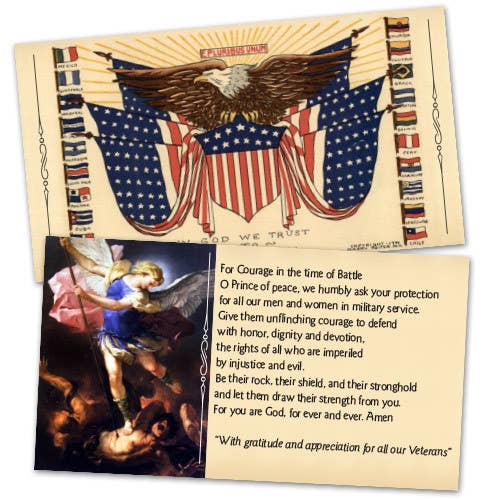 Carte Sainte « In God We Trust to Save America » pour la vente par The Retro - a Full of Grace USA Company