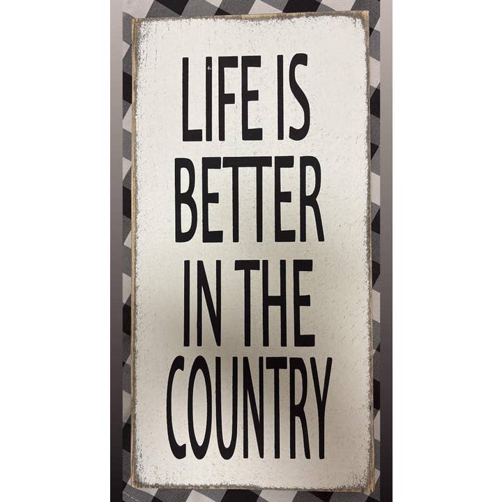 LA VIE EST MEILLEURE À LA CAMPAGNE pour la vente par Dudley's Cottage & Gifts