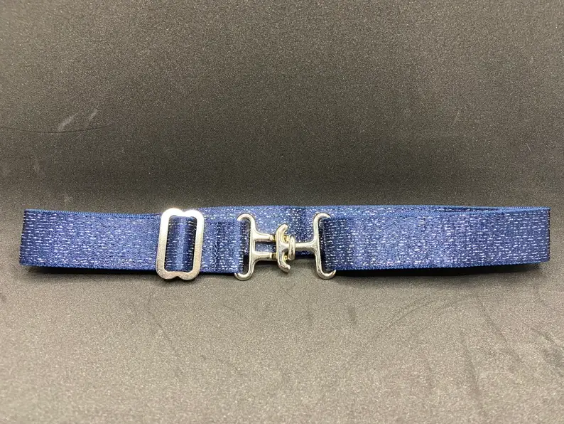 Benny Bows - Wholesale Belt - Women's - 1" Equestrian Surcingle Belt - Navy Sparkle1