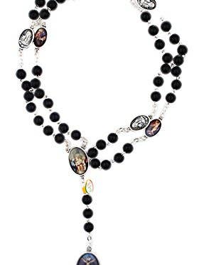 Deluxe Seven Sorrows Rosary Chaplet with Full-Color Images for wholesale by Village Gift Importers
