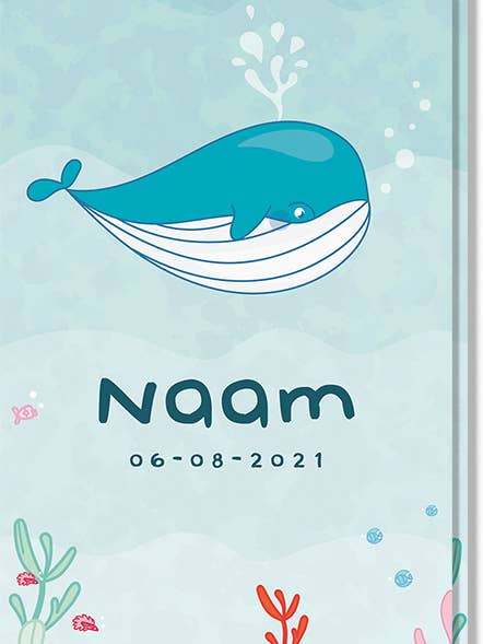 Geboortekaartje Walvis voor wholesale door liefs jansje