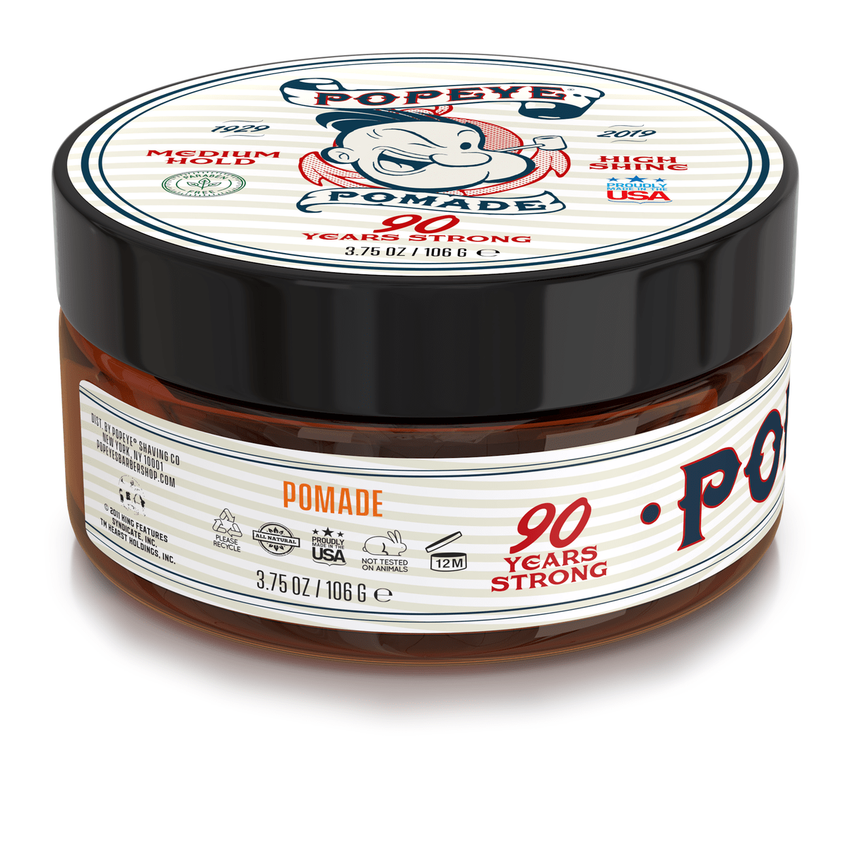 POPEYE Shave Company - Wholesale Hair Pomade - Men's - POPEYE Hair Styling Pomade 3.75oz2