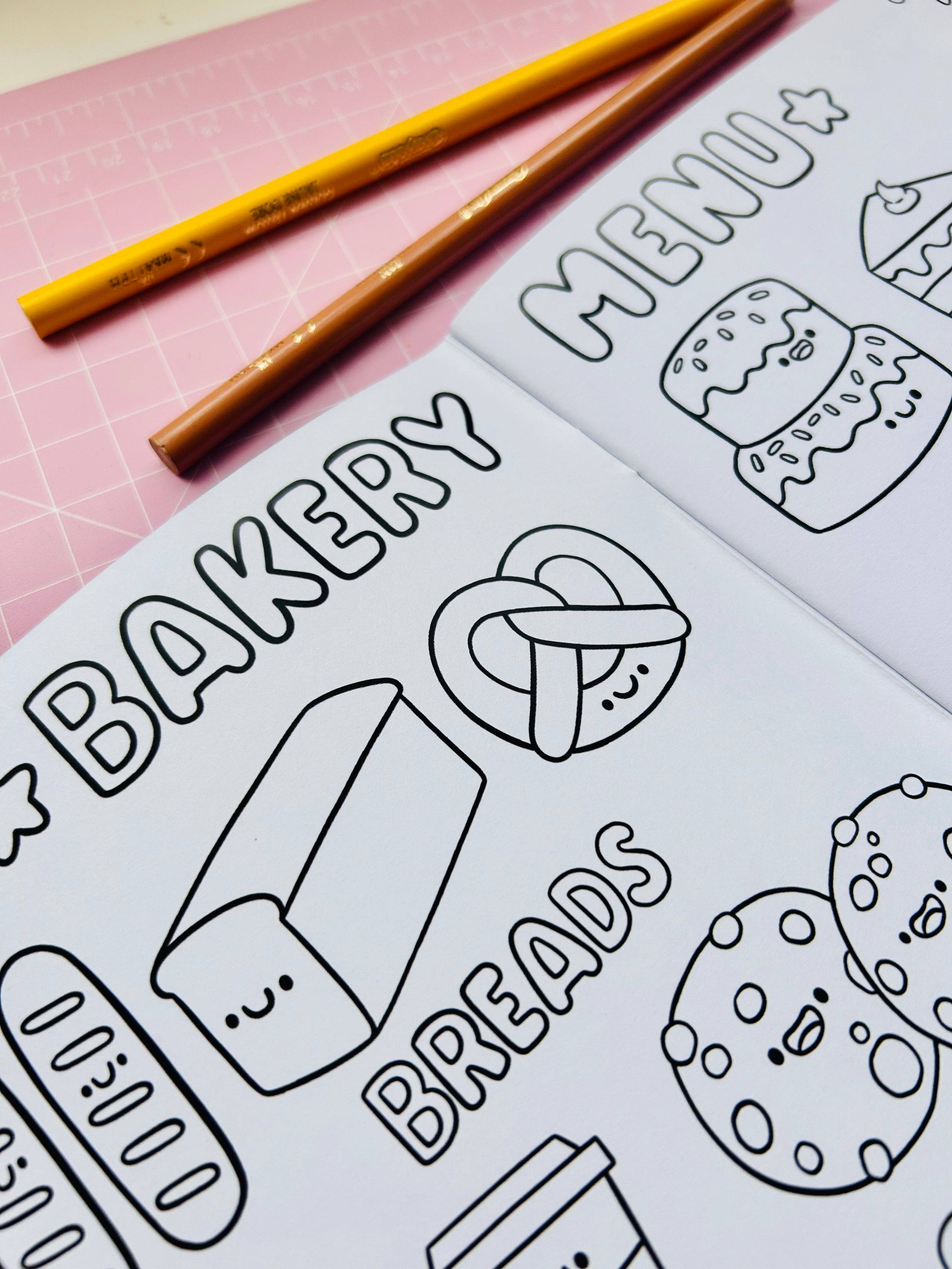 Kellylou – wholesale Colouring and activity book – kids and baby – Bakery Cuties - Colouring Book1