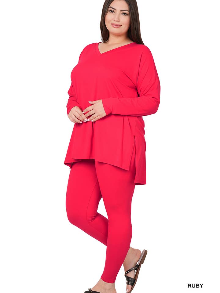 42POPS - Vente Ensemble de vêtements d'intérieur – femme - ".._ Ensemble de détente en microfibre Plus69