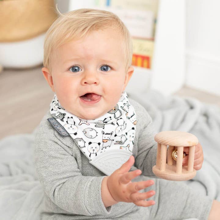 Cheeky Chompers – wholesale Haklapp - Baby – Nackerchew Tandvård Dribbla haklapp - Panda Pals