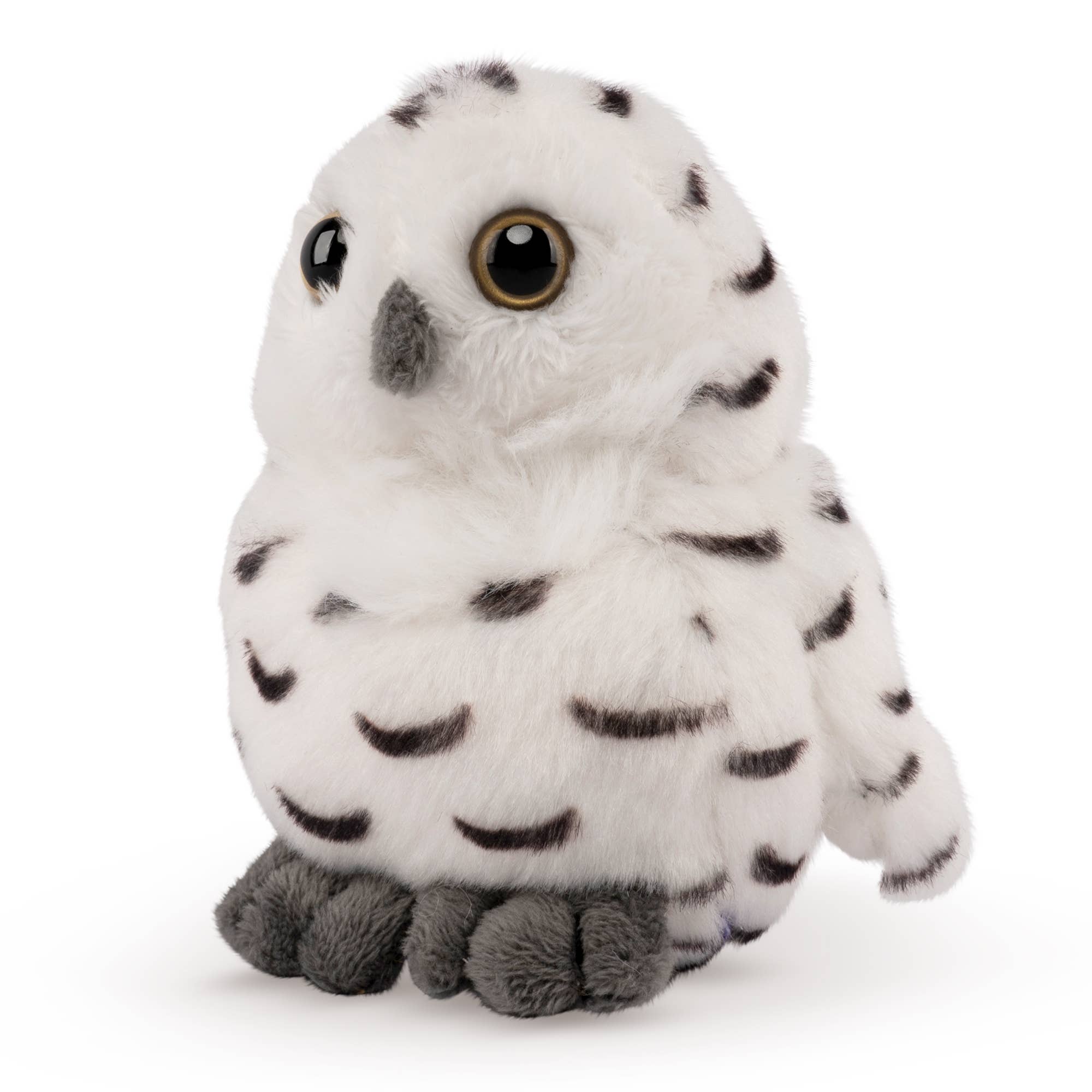 Keycraft - Vente Peluche – enfant et bébé - Peluche Chouette Harfang Smols de Living Nature1