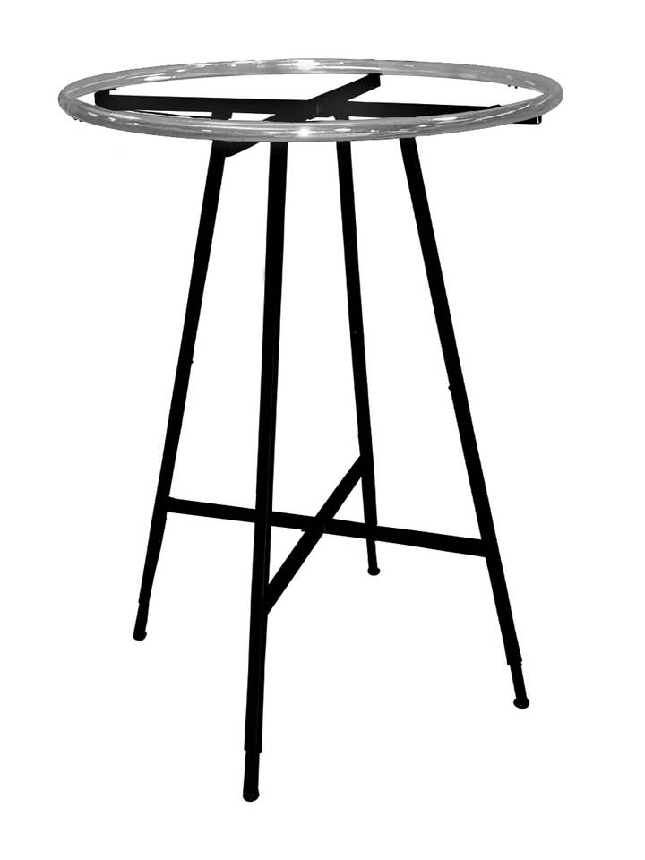 Black Collapsible Round Clothing Rack for wholesale by Store Supply Warehouse