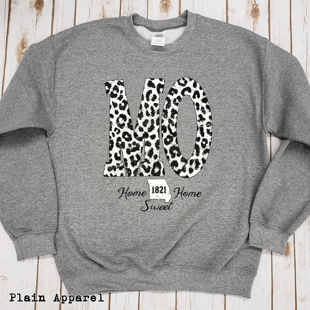 Plain Apparel Tees - Vente Sweat-shirt à imprimés – femme - Snow Leopard State Crew Sweat-shirts3