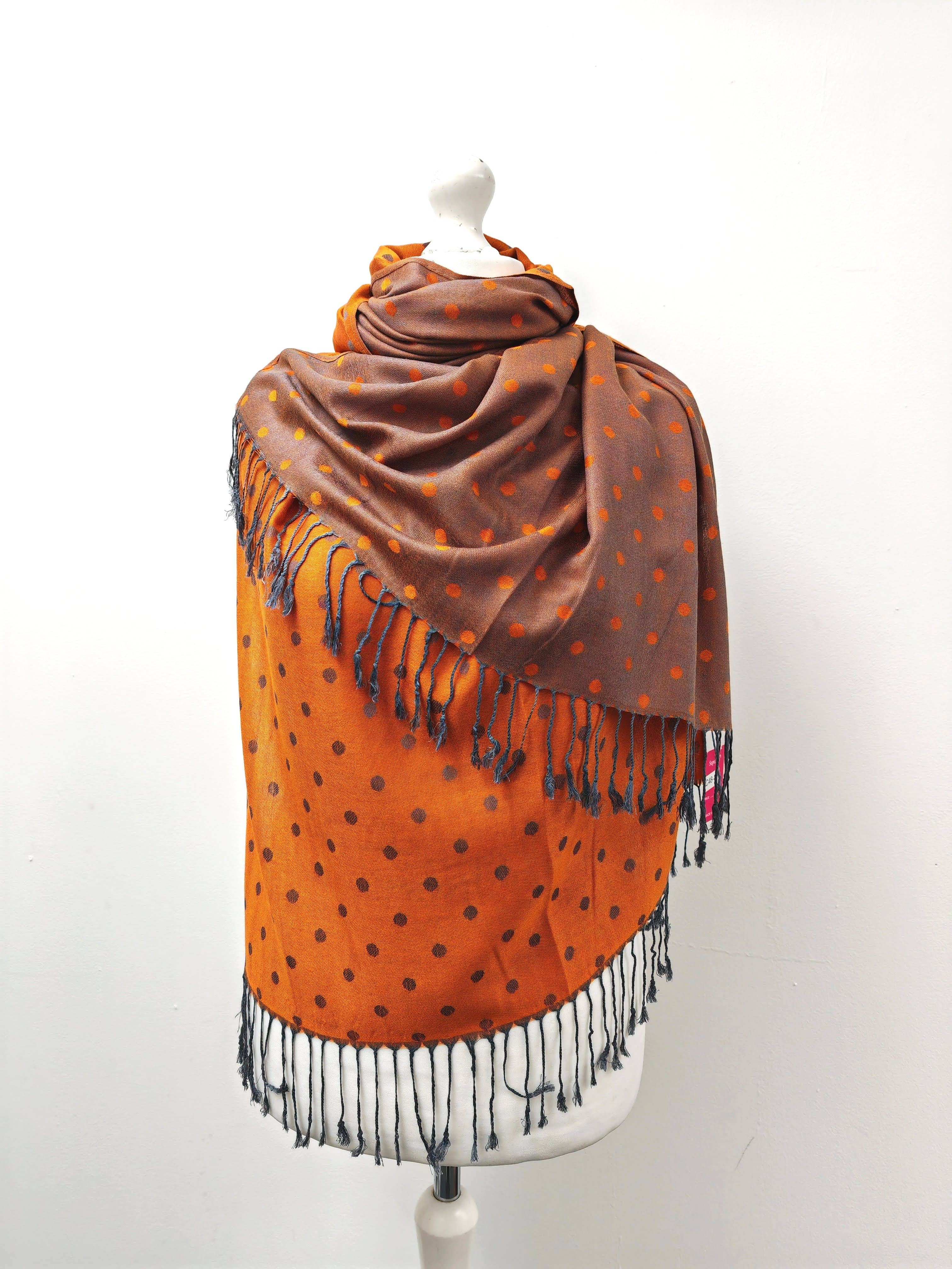 Superbia – wholesale Scarf – Women's – Super Soft Reversible Pashmina scarf /Shawl - C48-1 Dots7