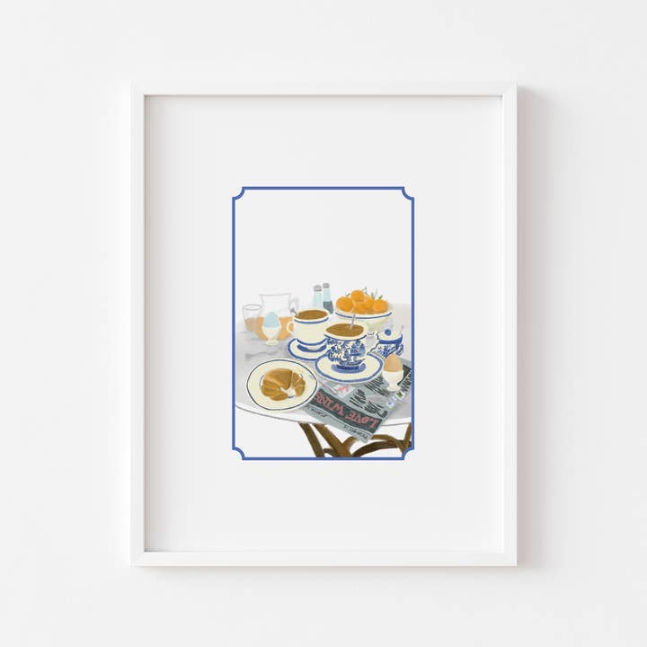 Breakfast 8x10 Art Print for wholesale by Patricia FK