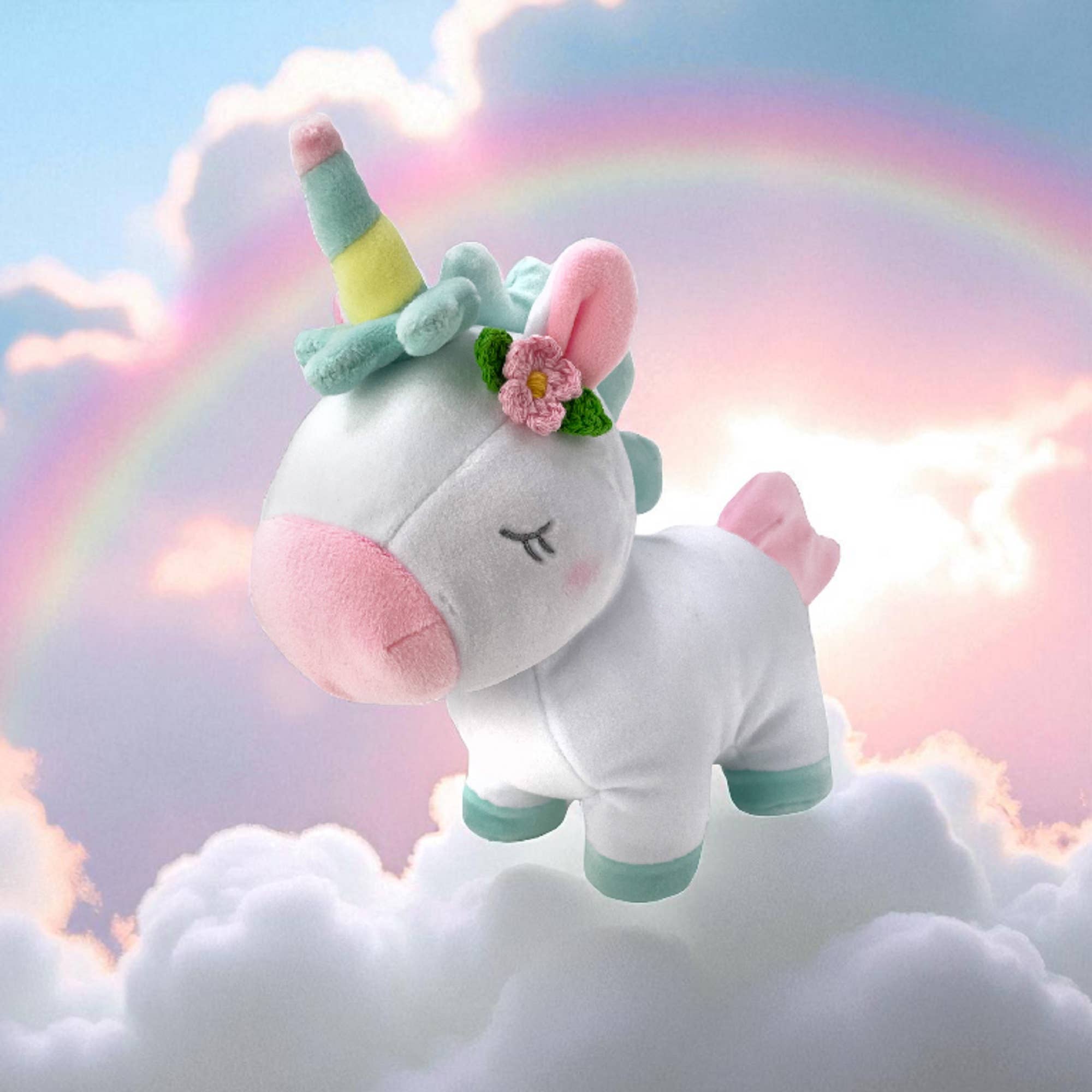 Petit Ami & Zubels – Großhandel Kuschel-/Plüschtier – Kind & Baby – Starbright das Einhorn Plüschtier1