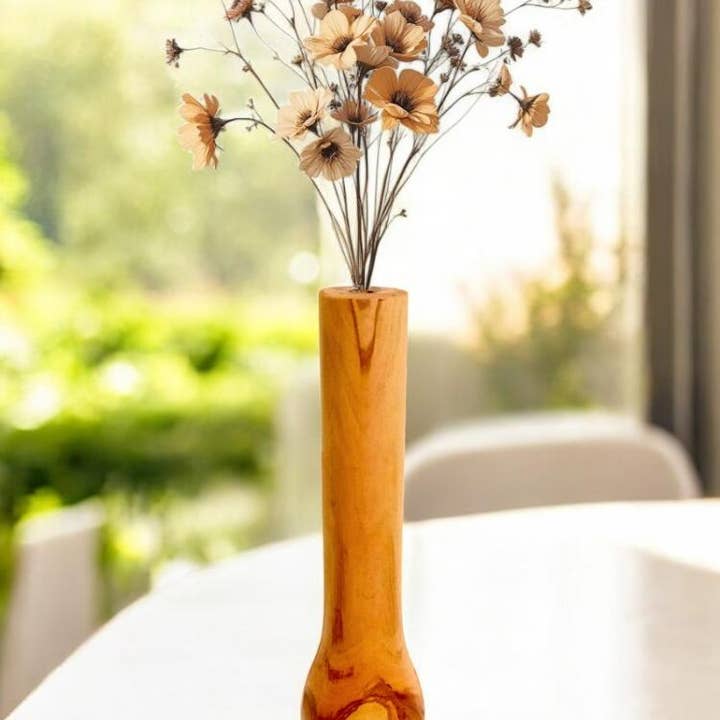 Vaso di legno per boccioli - VB.14 per la vendita all'ingrosso da parte di Oliveart