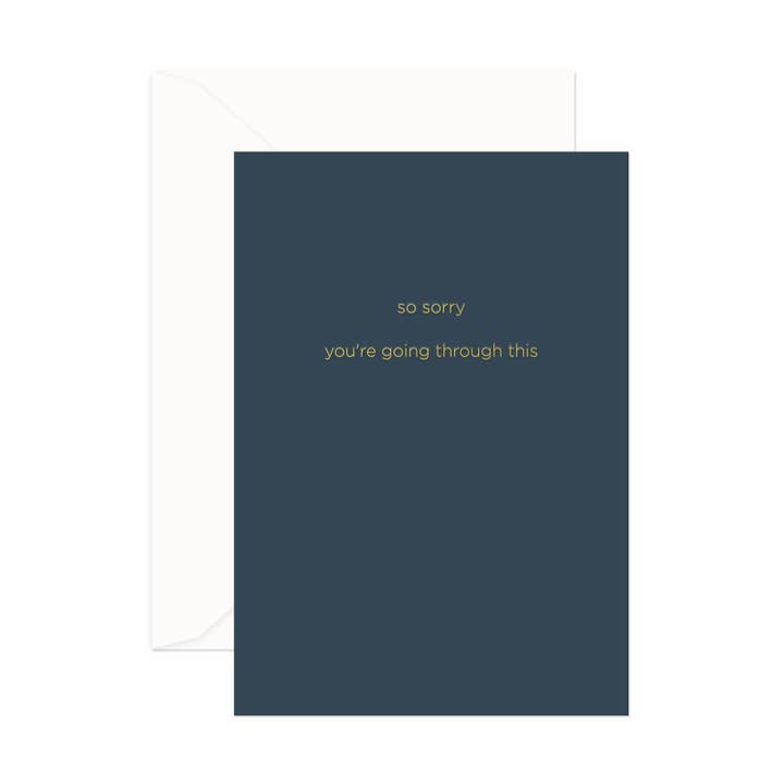 So Sorry Greeting Card for wholesale by Smitten on Paper